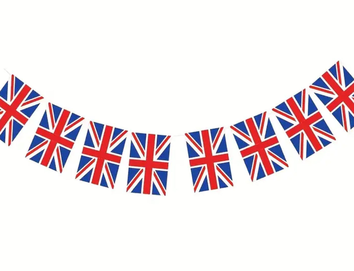 UNION JACK FLAG BUNTING 20 FLAGS