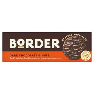 BORDER DARK CHOCOLATE GINGER BISCUITS 150G