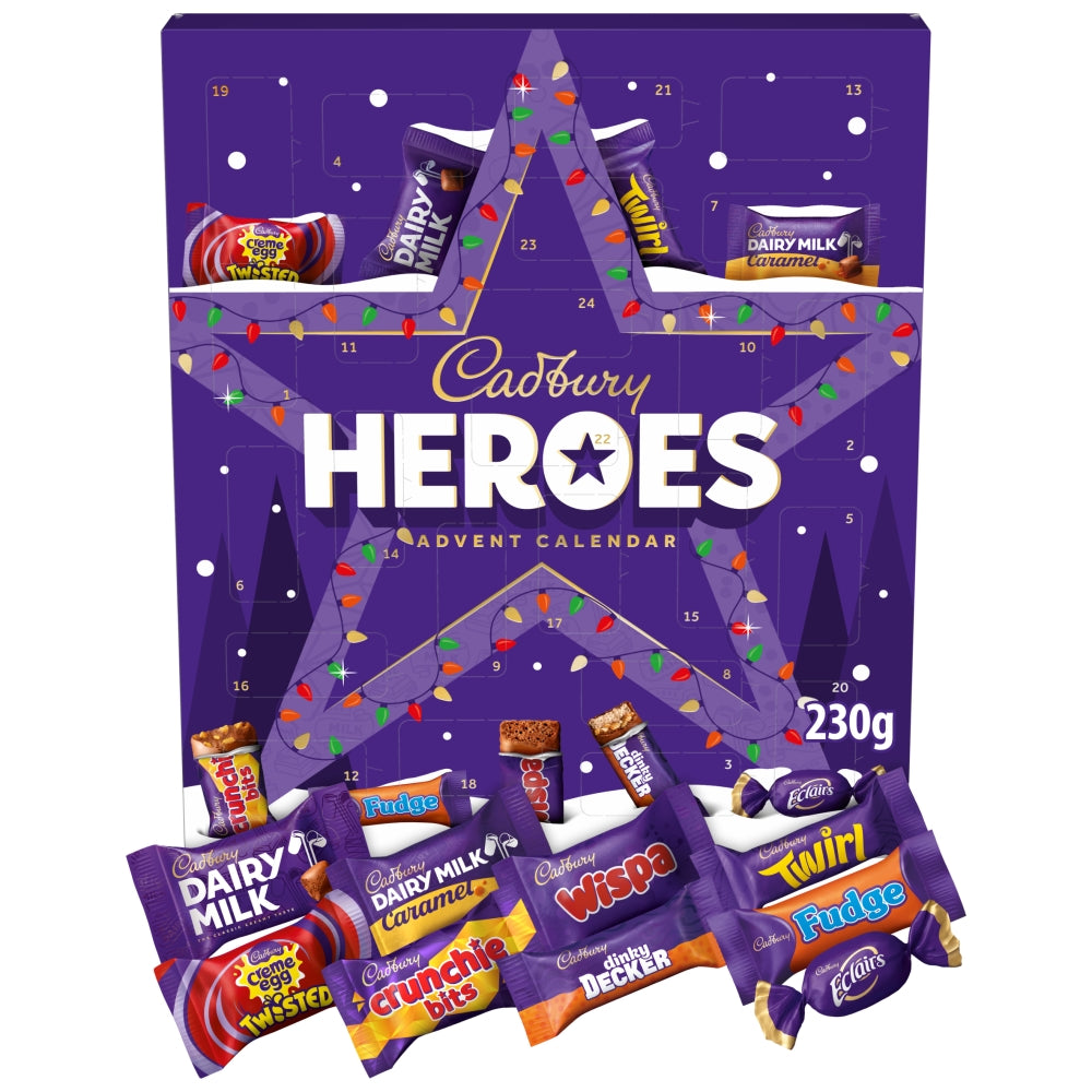 CADBURY HEROES ADVENT CALENDAR 230G