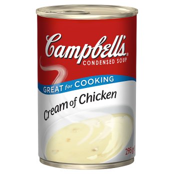 CAMPBELLS CONDENSED CREAM OF CHICKEN SOUP 295G