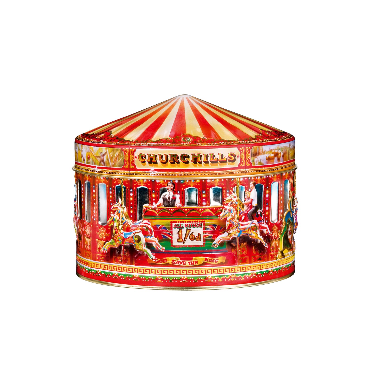 CAROUSEL TIN WITH SHORTBREAD 225G