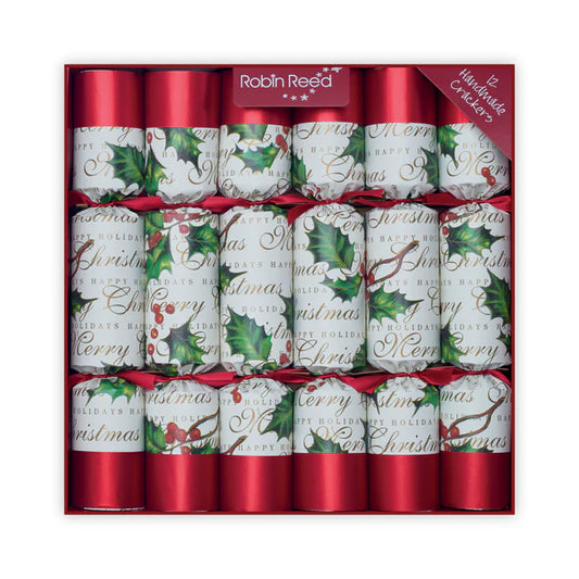 CHRISTMAS CRACKERS BOWS & BERRIES 12 PACK Nr.11