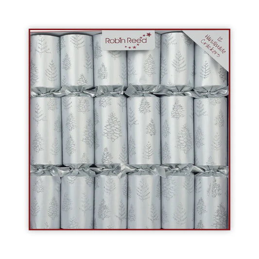 CHRISTMAS CRACKERS SILVER TREE FLAKES 12 PACK Nr.13