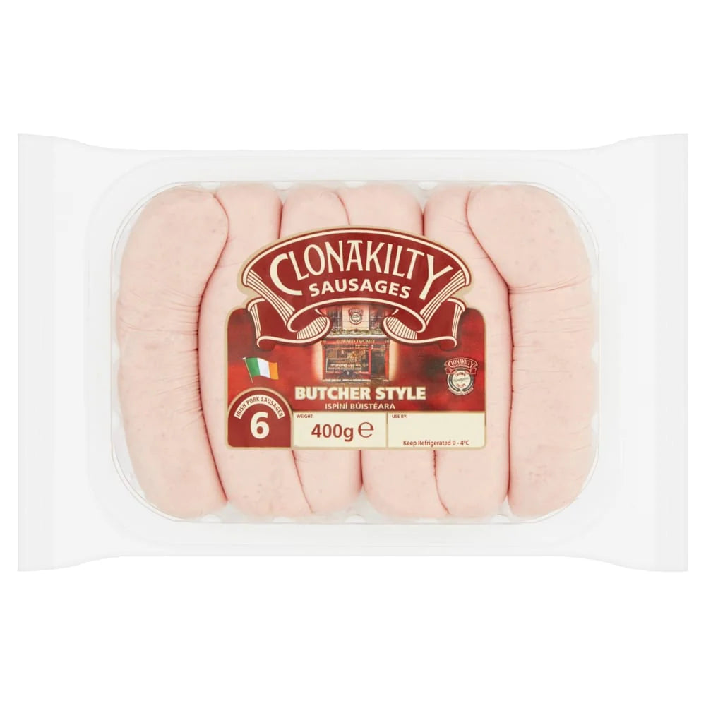(Pick-up only) CLONAKILTY BUTCHER STYLE PORK SAUSAGES 400G