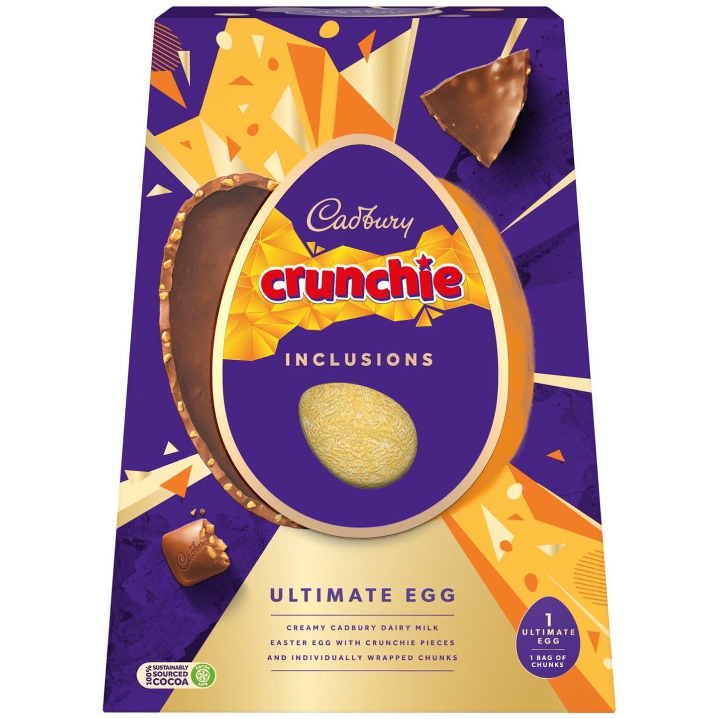 CADBURY CRUNCHIE INCLUSIONS EASTER EGG 396G