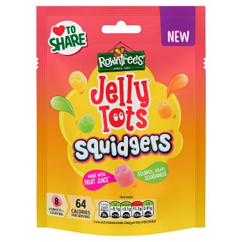 ROWNTREES JELLY TOTS SQUIDGERS 120G