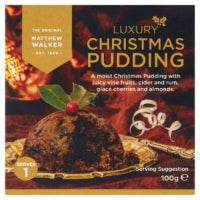 MATTHEW WALKER LUXURY CHRISTMAS PUDDING 100G
