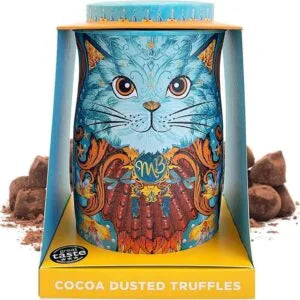 MONTY BOJANGLES MINI BLUE CAT TIN (COCOA DUSTED COCONUT TRUFFLES) 36G