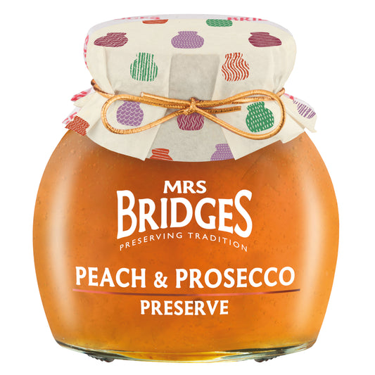 MRS BRIDGES PEACH & PROSECCO PRESERVE 340G