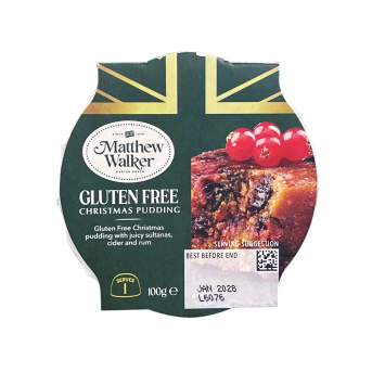 MATTHEW WALKERS GLUTEN FREE CHRISTMAS PUDDING 100G