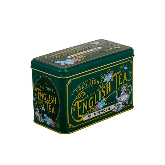 N.E.T VINTAGE VICTORIAN DARK GREEN TIN - AFTERNOON TEA 40 TEA BAGS