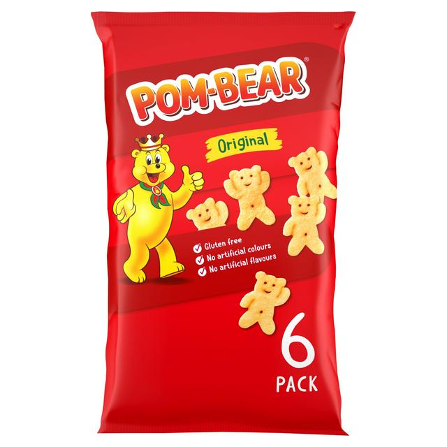 POM BEARS SALTED GLUTEN FREE CRISPS 6X13G