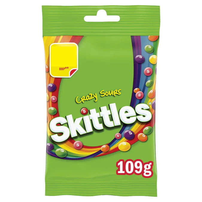 SKITTLES CRAZY SOURS 109G