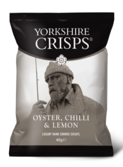 YORKSHIRE HANDCOOKED OYSTER, CHILLI & LEMON CRISPS 40G