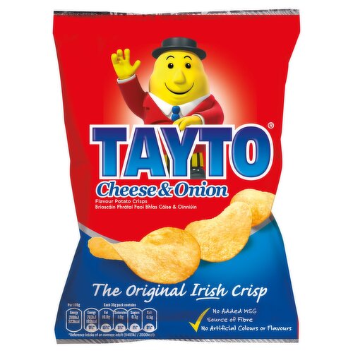 TAYTO IRISH CHEESE & ONION CRISPS 35G