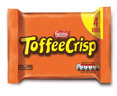 TOFFEE CRISP SNACK SIZE 4 PACK 124G