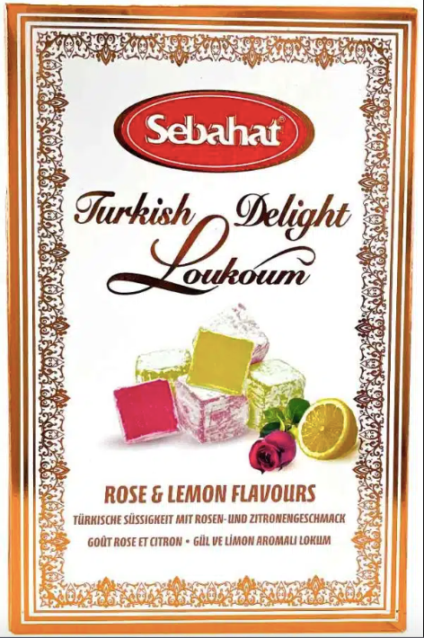 TURKISH DELIGHT ROSE AND LEMON FLAVOUR 200G