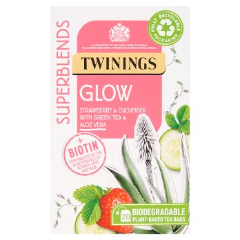 TWININGS SUPERBLENDS GLOW 20 TEA BAGS 40G The British Shop twinings-superblends-glow-20-tea-bags-40g-the-british-shop