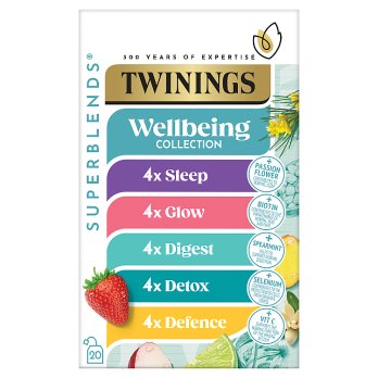 TWININGS WELLBEING COLLECTION 20 TEA BAGS 37G