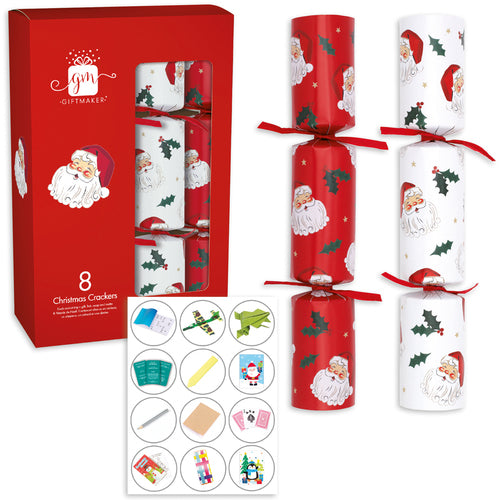 CHRISTMAS CRACKERS TRADITIONAL RED 8 PACK Nr.1