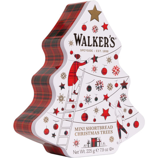 WALKERS CHRISTMAS TREE SHORTBREAD TIN 225G
