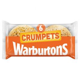WARBURTONS CRUMPETS 6 PACK 396G