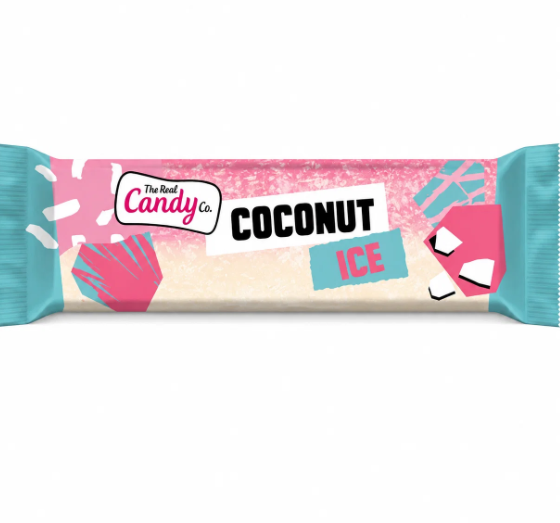REAL CANDY COMPANY COCONUT ICE BAR 130G