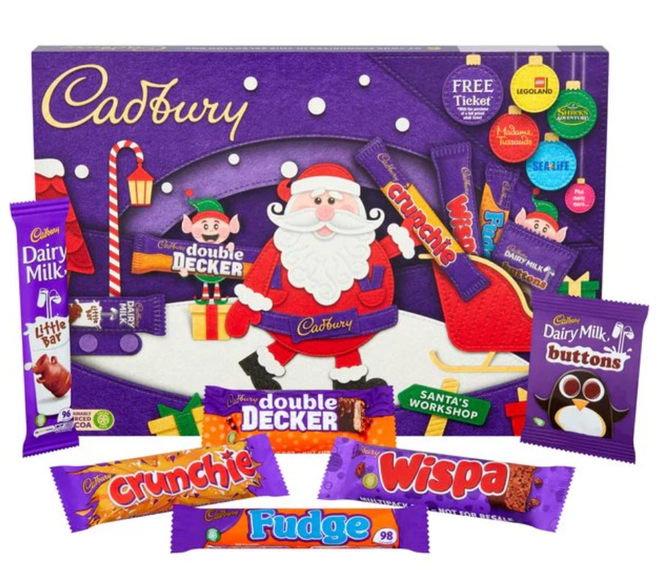 CADBURY MEDIUM SANTA SELECTION BOX 125G
