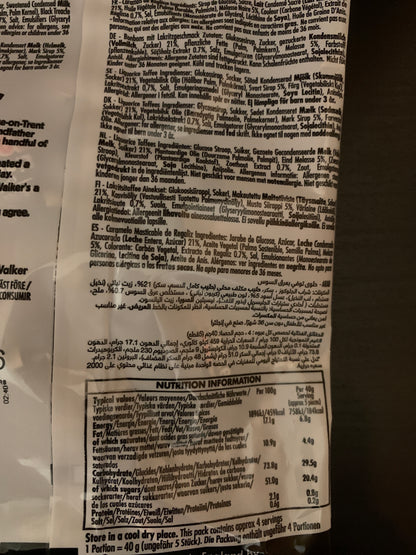 WALKERS LIQUORICE TOFFEES 150G