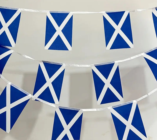 St. ANDREWS CROSS (SCOTLAND) FLAG BUNTING 20 FLAGS