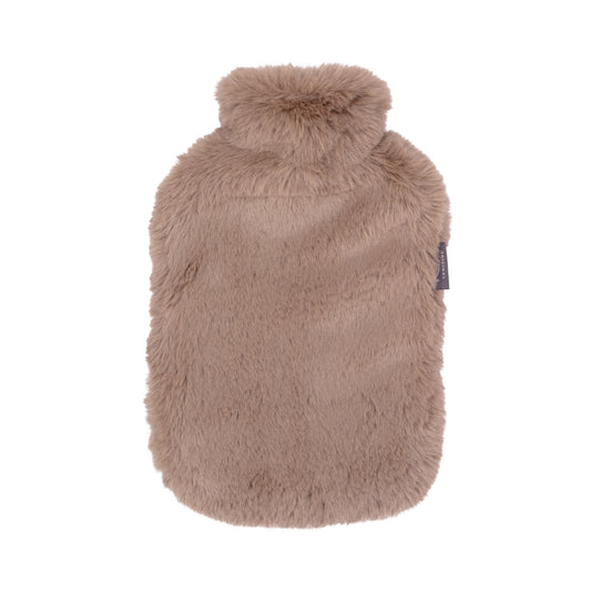 HOT WATER BOTTLE BROWN FLUFFY 2L