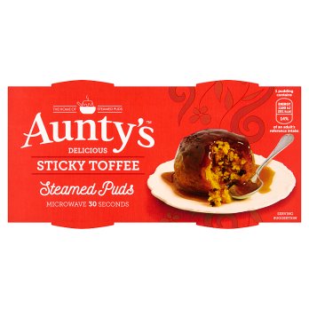 AUNTYS STICKY TOFFEE PUDDINGS 2 PACK 190G
