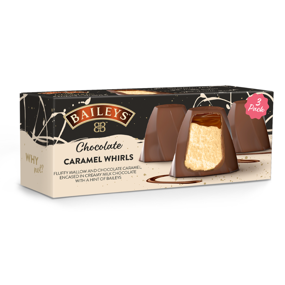 BAILEYS CHOCOLATE CARAMEL WHIRLS 3 PACK 72G