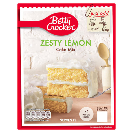 BETTY CROCKER ZESTY LEMON CAKE MIX 454G