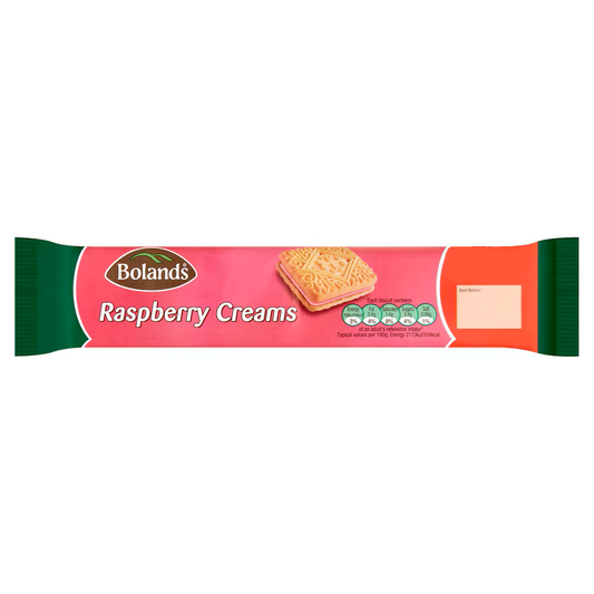 BOLANDS RASPBERRY CREAMS 200G