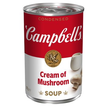 CAMPBELLS CONDENSED CREAM OF MUSHROOM SOUP 295G