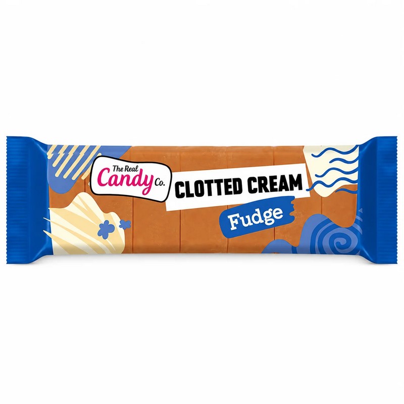 REAL CANDY COMPANY CLOTTED CREAM FUDGE BAR 130G