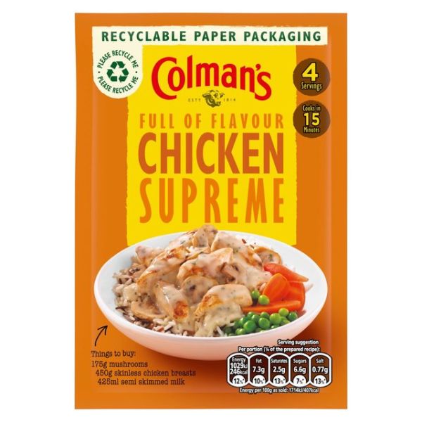 COLMANS CHICKEN SUPREME MIX 38G The British Shop
