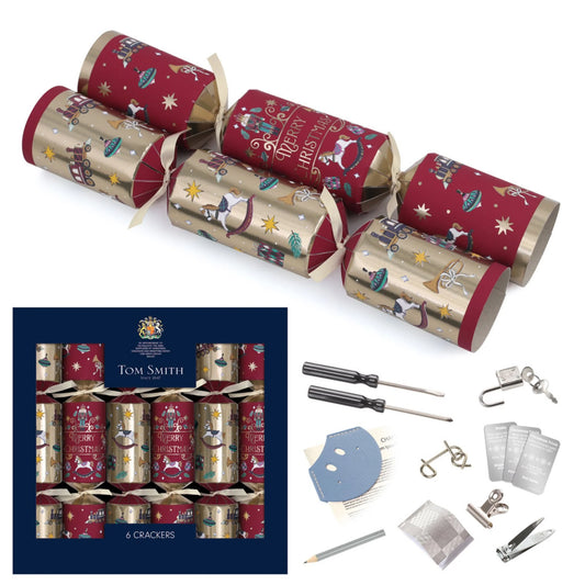 CHRISTMAS CRACKERS TOY BOX 6 PACK