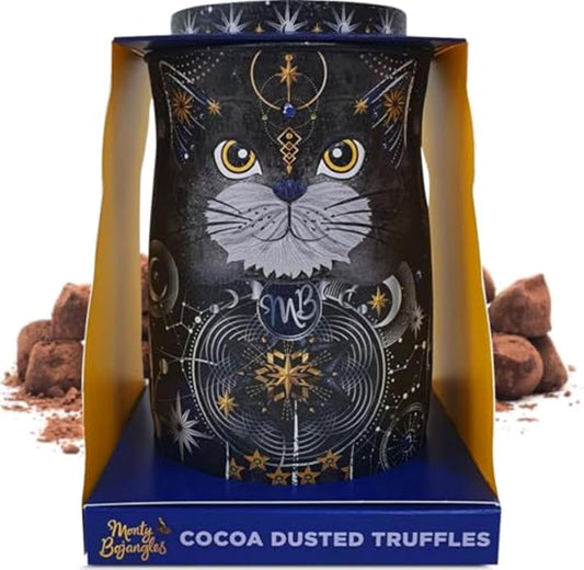 MONTY BOJANGLES COCOA TRUFFLES WITH COOKIE PIECES COSMIC TIN 135G