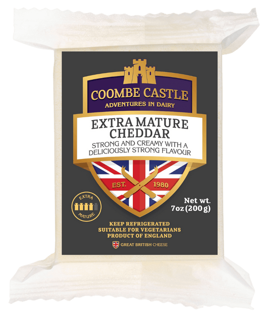 (Pick-up only) COOMBE CASTLE EXTRA MATURE CHEDDAR CHEESE 200G