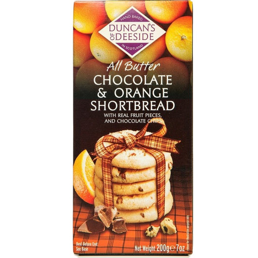 DUNCANS SHORTBREAD CHOCOLATE & ORANGE 200G