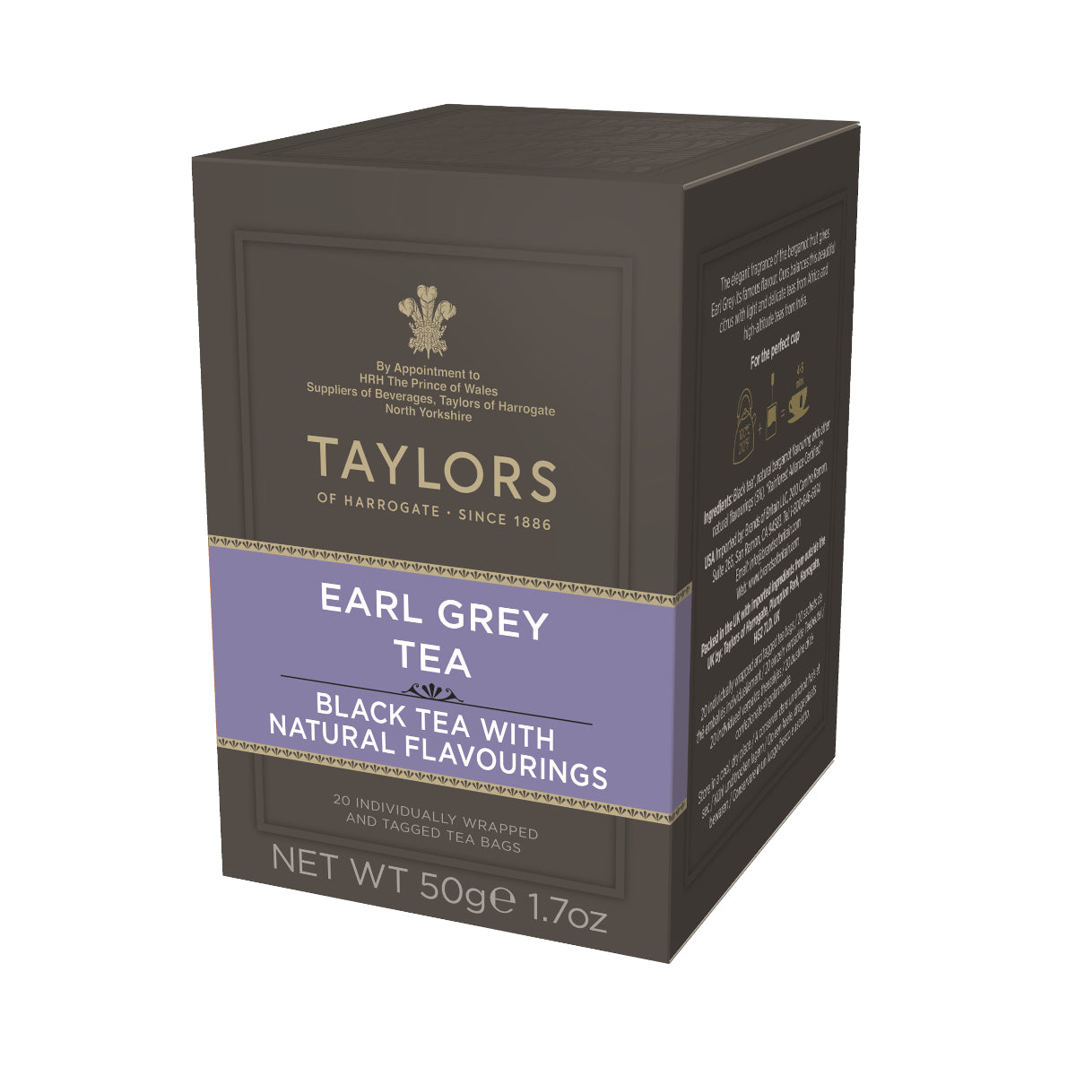 TAYLORS EARL GREY TEA 20 BAGS 50G