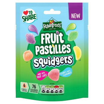 ROWNTREES FRUIT PASTILLES SQUIDGERS 120G