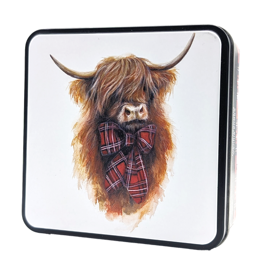 GARDINERS OF SCOTLAND VANILLA FUDGE HIGHLAND COW TIN 120G