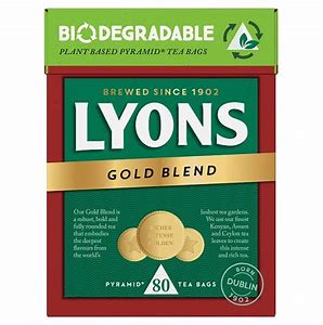 LYONS 40 GOLD TEA BAGS 116G