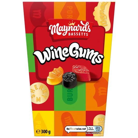 MAYNARDS BASSETTS WINE GUMS GIFT BOX 300G