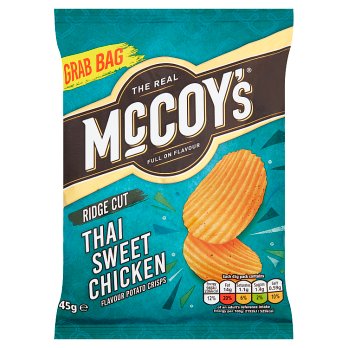 MCCOYS THAI SWEET CHICKEN CRISPS 45G