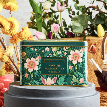 N.E.T VICTORIAN GARDEN TIN - ENGLISH BREAKFAST TEA 40 TEA BAGS
