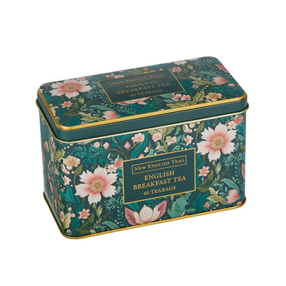 N.E.T VICTORIAN GARDEN TIN - ENGLISH BREAKFAST TEA 40 TEA BAGS